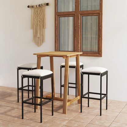 Garden Bar Set Black, Cream