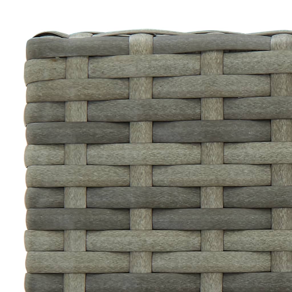 Garden Bar Set Grey, Natural Wood
