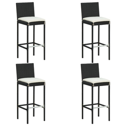 Garden Bar Set Black Solid Acacia wood Medium Durable