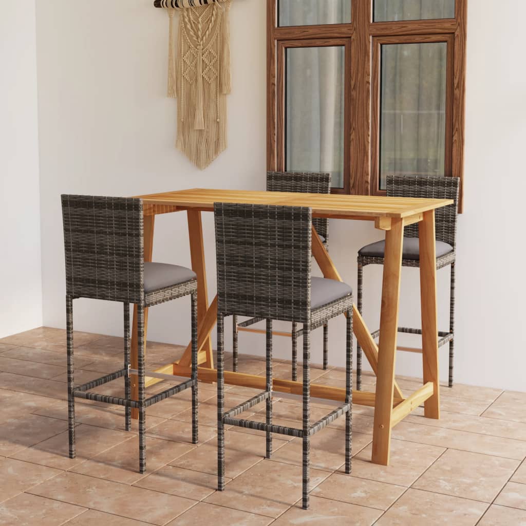 Garden Bar Set Grey, Anthracite