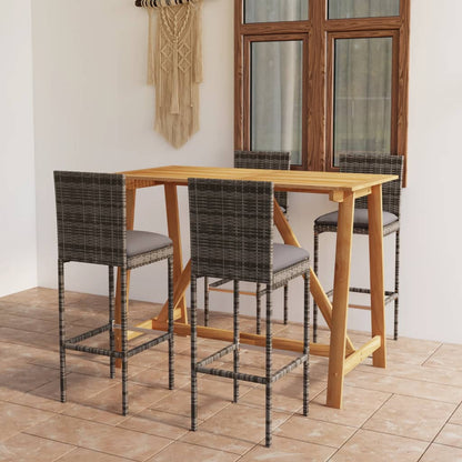 Garden Bar Set Grey, Anthracite