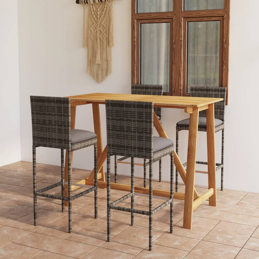 Garden Bar Set Grey, Anthracite