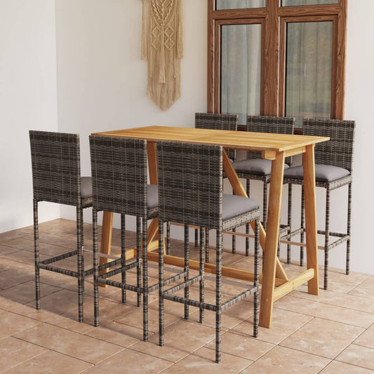 Garden Bar Set Grey, Anthracite