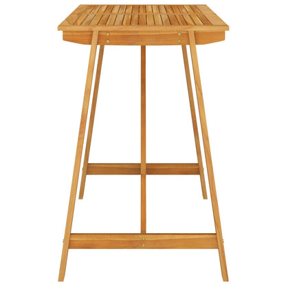 Garden Bar Set Grey Solid acacia wood Medium Removable Covers