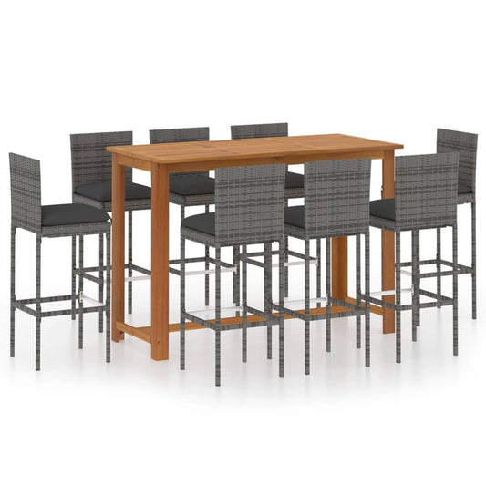 Garden Bar Set Gray, Anthracite