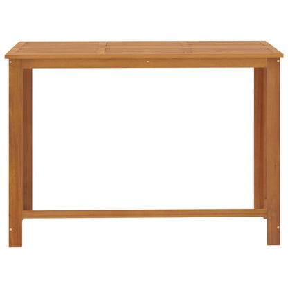 Garden Bar Set Grey Solid Acacia wood Removable Covers
