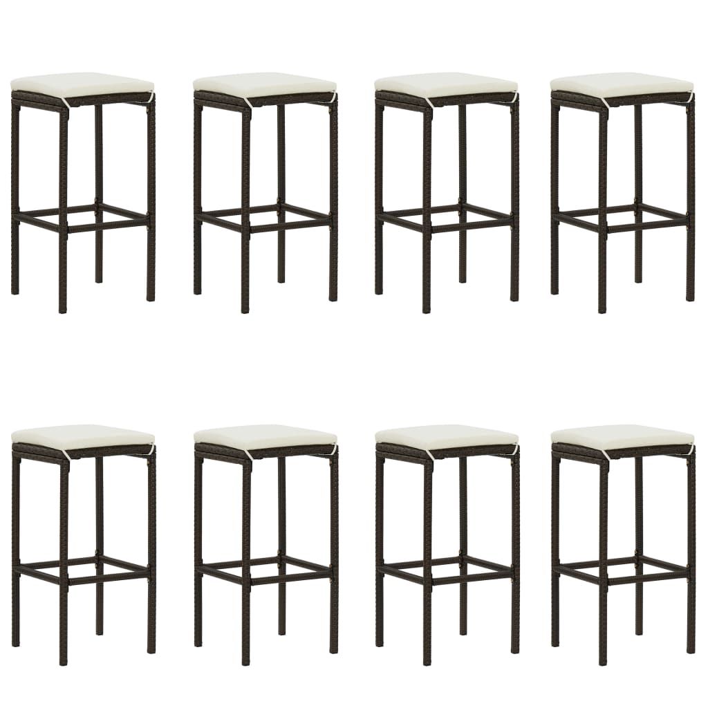 Garden Bar Set Brown, Cream