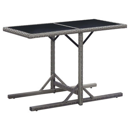 Dining Set Grey, Dark Grey, Natural
