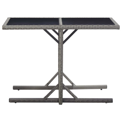 Dining Set Grey, Dark Grey, Natural