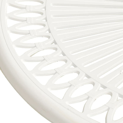 Bistro Set White Cast aluminum Standard Durable Bistro Set