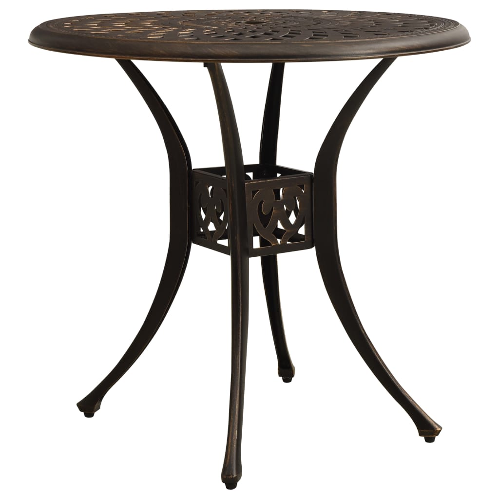 Bistro Set Bronze Cast aluminum Medium Durable Bistro Set