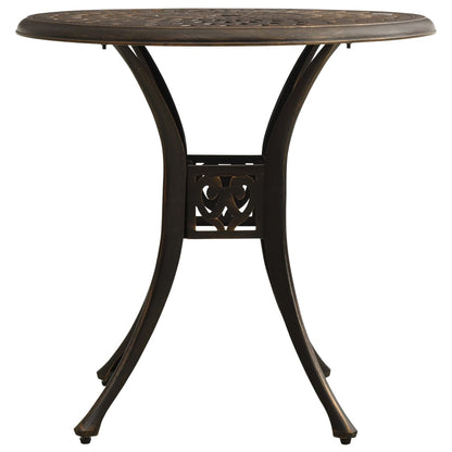 Bistro Set Bronze Cast aluminum Medium Durable Bistro Set