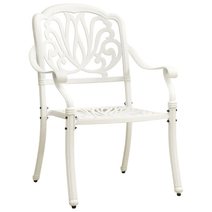 Bistro Set White Cast aluminum Medium Bistro Set Round
