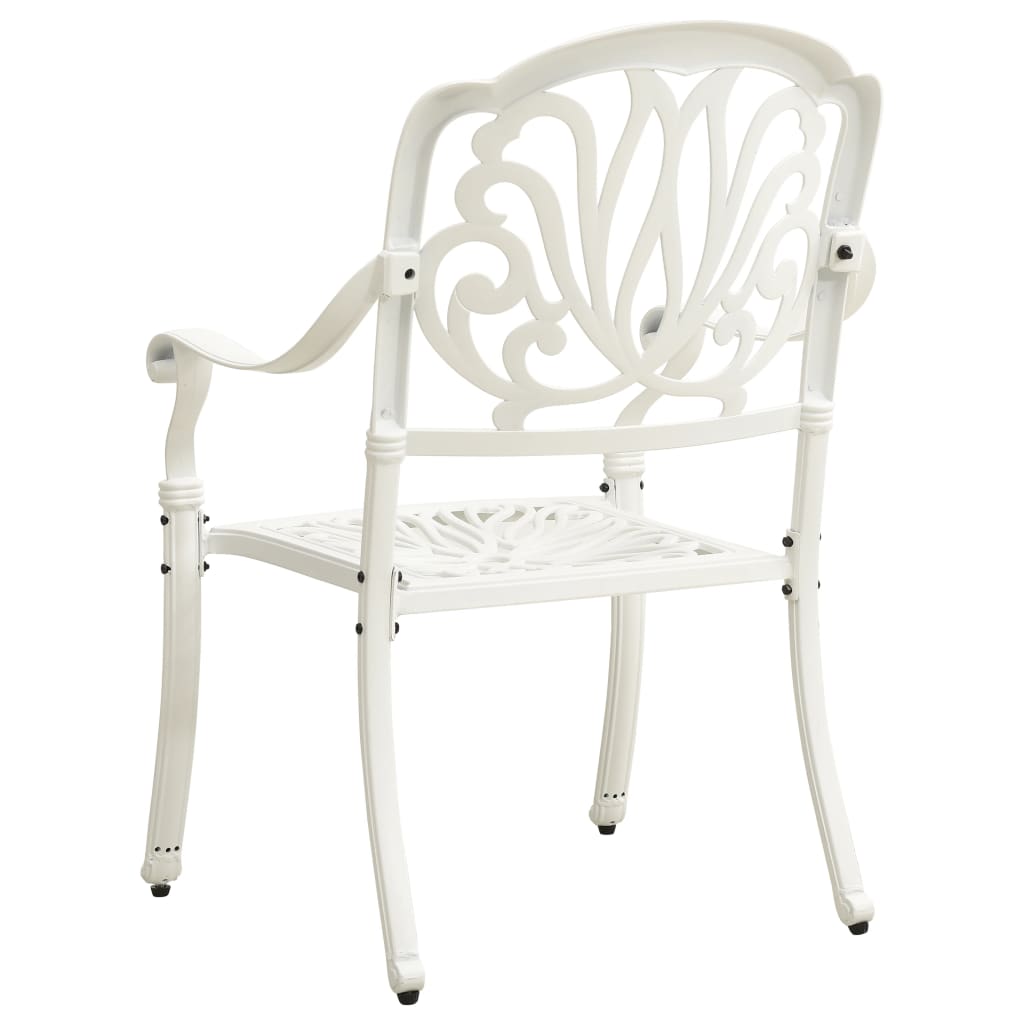 Bistro Set White Cast aluminum Medium Bistro Set Round