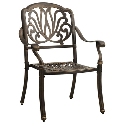 Bistro Set Bronze Cast Aluminum Standard Bistro Set Round