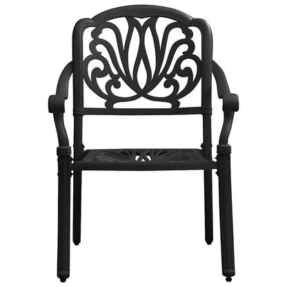Bistro Set Black Cast aluminum Small Durable Bistro Set Round