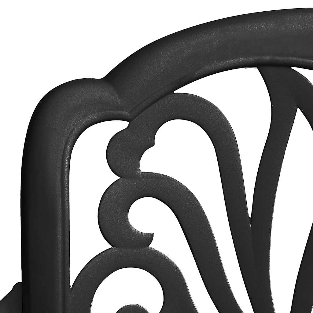 Bistro Set Black Cast aluminum Small Durable Bistro Set Round