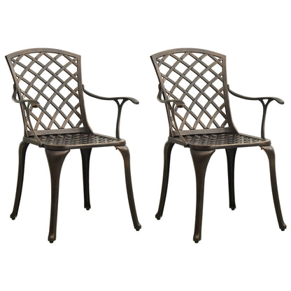 Bistro Set Bronze Cast aluminum Standard Durable Bistro Set