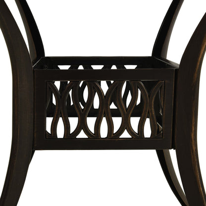 Bistro Set Bronze Cast aluminum Medium Durable Bistro Set