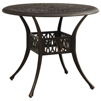 Bistro Set Bronze Cast aluminum Medium Durable Bistro Set