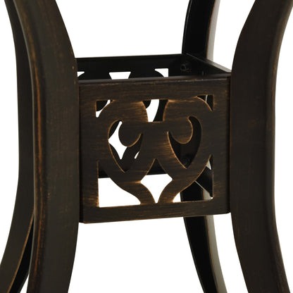 Bistro Set Bronze Cast aluminum Medium Durable Bistro Set