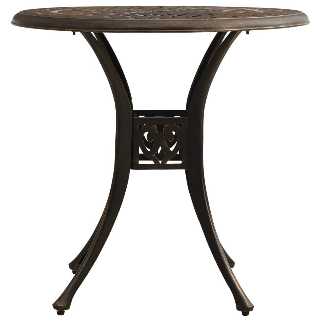 Bistro Set Bronze Cast aluminum Medium Durable Bistro Set