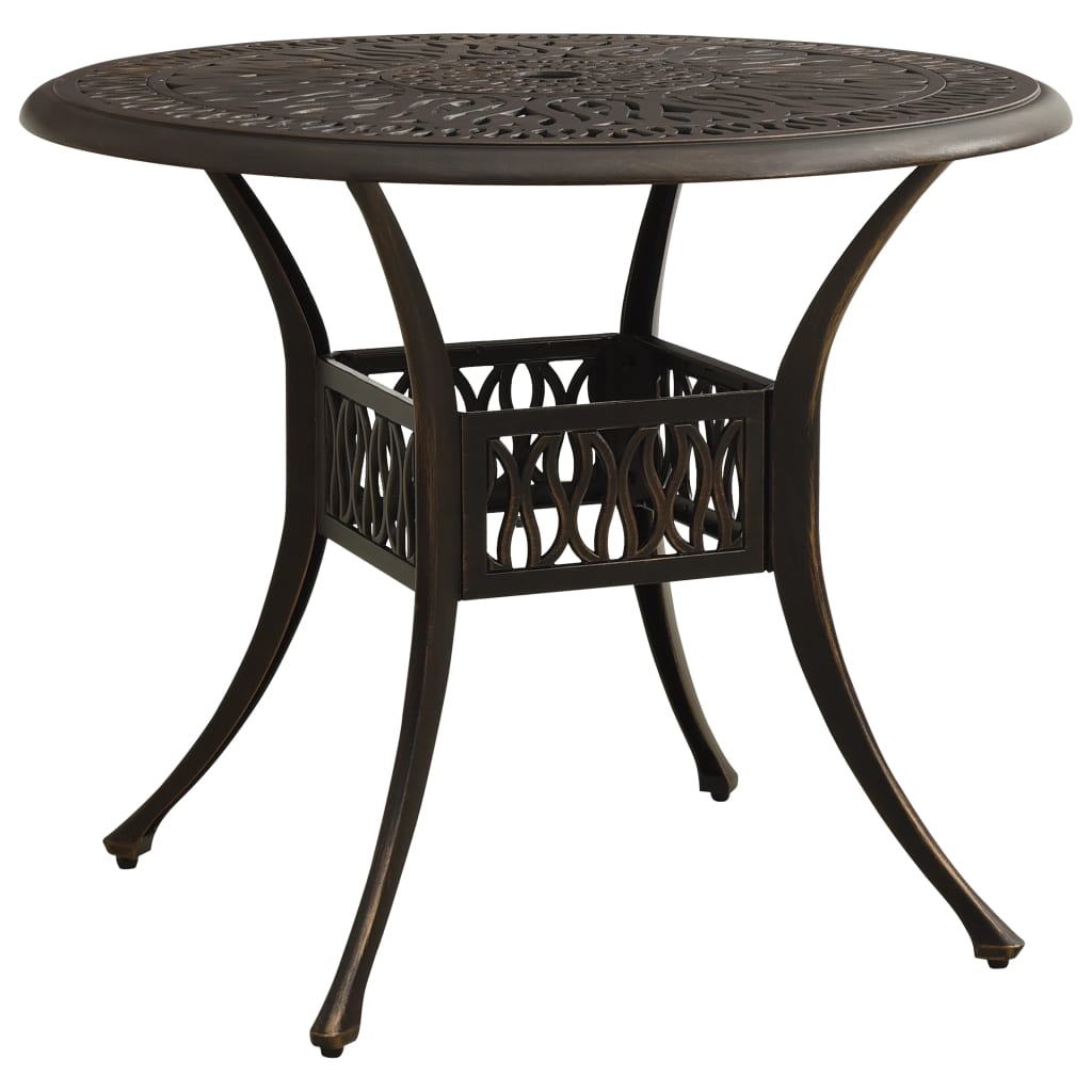 Bistro Set Bronze Cast aluminum Medium Durable Bistro Set