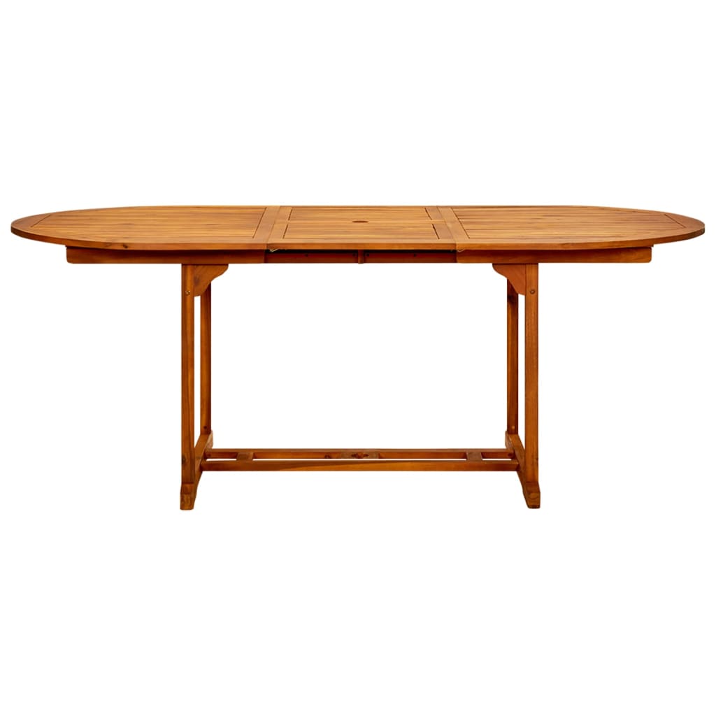 Dining Set Grey Solid Acacia wood, PE Rattan Standard Durable