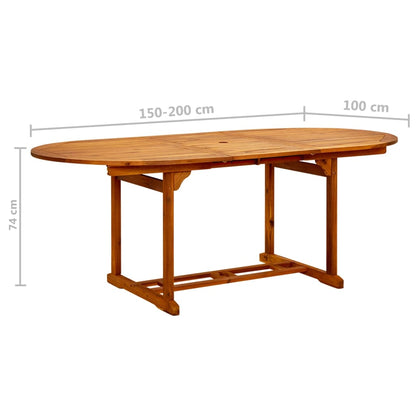 Dining Set Grey Solid acacia wood, PE rattan, Powder-coated steel