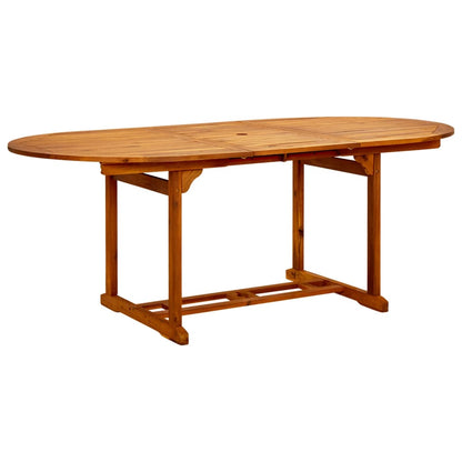Dining Set Grey Solid acacia wood, PE rattan, Powder-coated steel