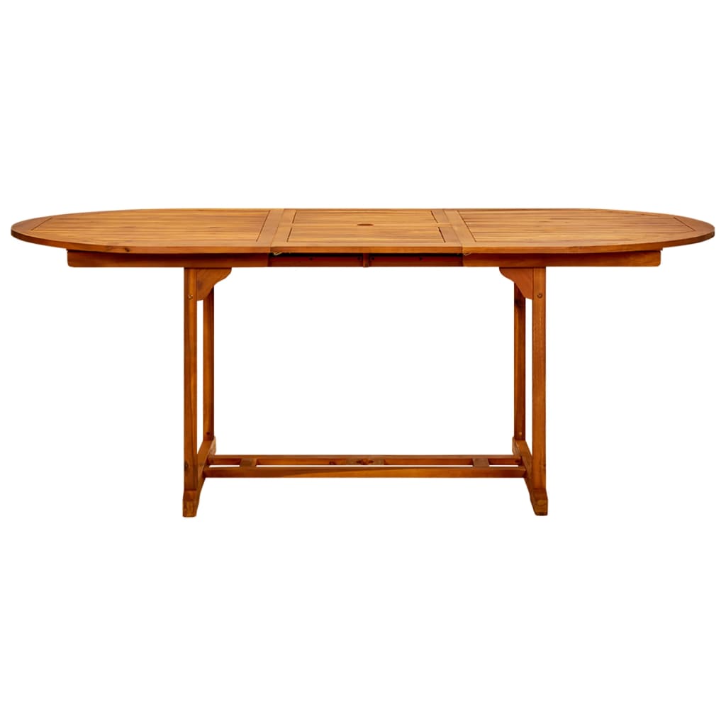 Dining Set Grey Solid acacia wood, PE rattan, Powder-coated steel