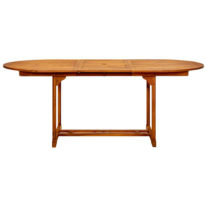 Dining Set Grey Solid acacia wood, PE rattan, Powder-coated steel