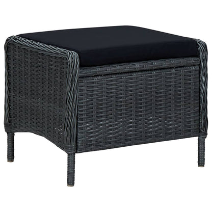 Dining Set Dark Grey, Black (Cushions)