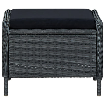 Dining Set Dark Grey, Black (Cushions)
