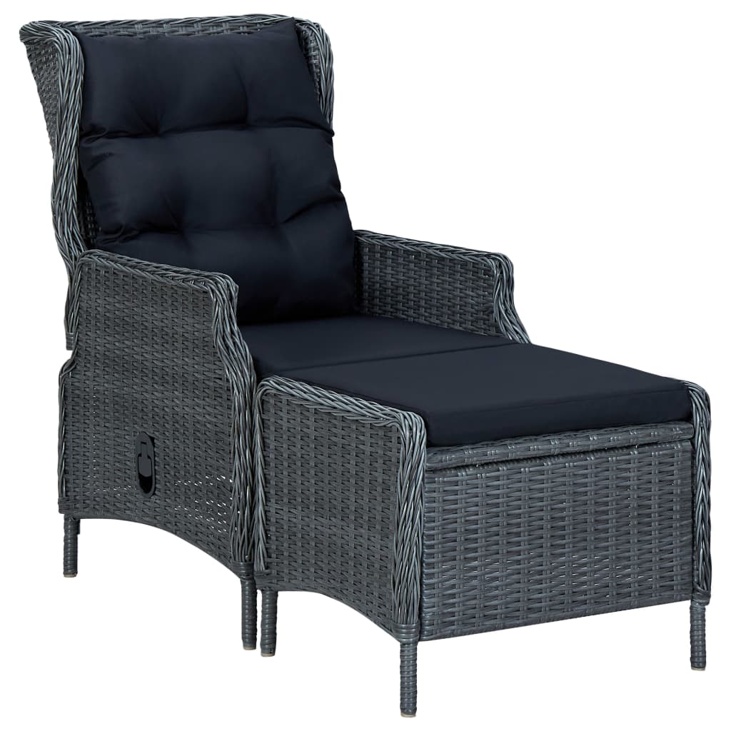 Dining Set Dark Grey, Black (Cushions)