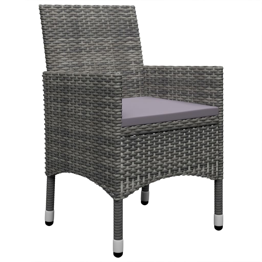 7 Piece Patio Dining Set Gray
