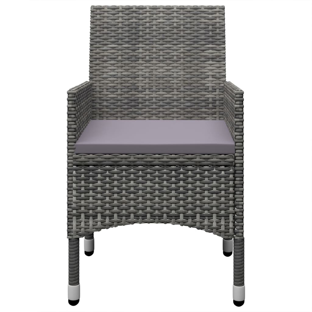 7 Piece Patio Dining Set Gray