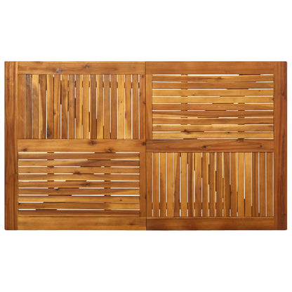 Dining Set Black Solid acacia wood Large Dining Set Rectangular