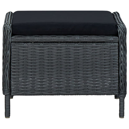 7 Piece Patio Dining Set Dark Gray