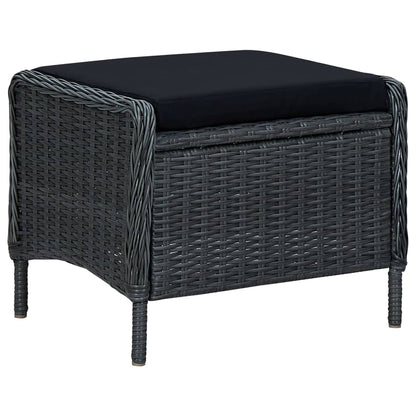 7 Piece Patio Dining Set Dark Gray