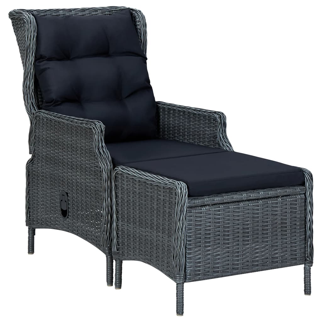 7 Piece Patio Dining Set Dark Gray