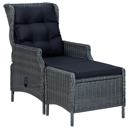 7 Piece Patio Dining Set Dark Gray