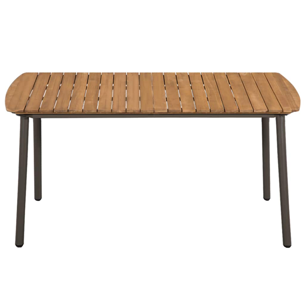 Dining Set Grey, natural wood