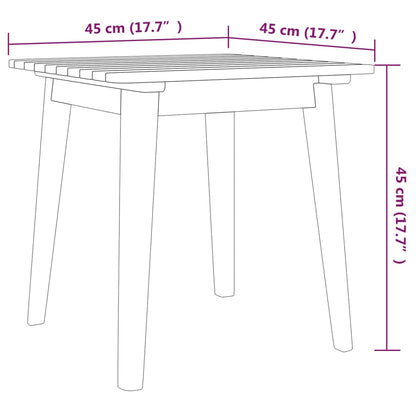 Bistro Set Brown Solid acacia wood Medium Collapsible
