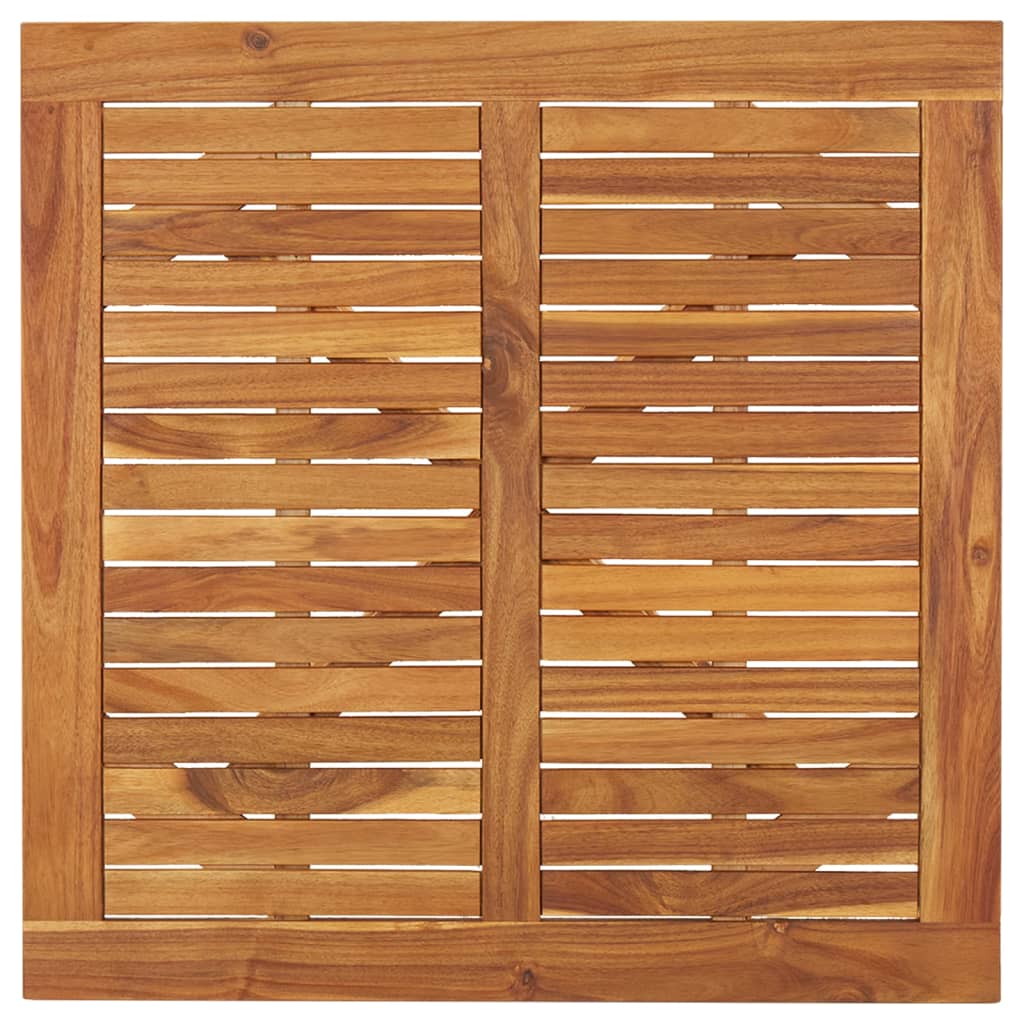 Garden Table Natural Wood Solid Acacia Wood Medium