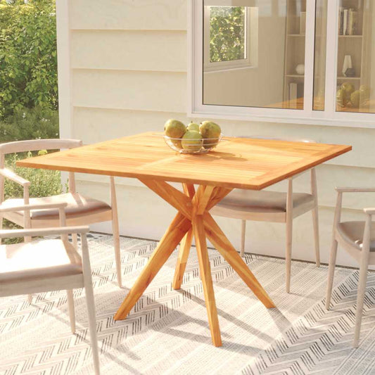 Garden Table Natural Wood Solid Acacia wood Medium Durable