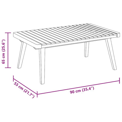 Garden Lounge Set Dark Grey, White