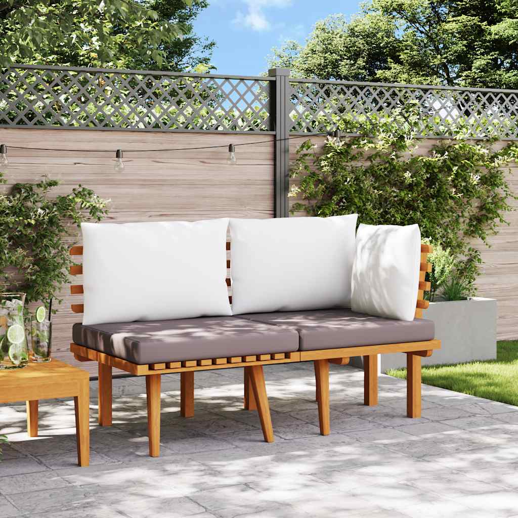 Garden Lounge Set Dark grey, white