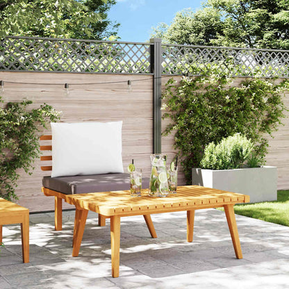Garden Lounge Set Dark gray Solid acacia wood Medium Modular