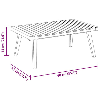 Garden Lounge Set Dark gray Solid acacia wood Medium Modular